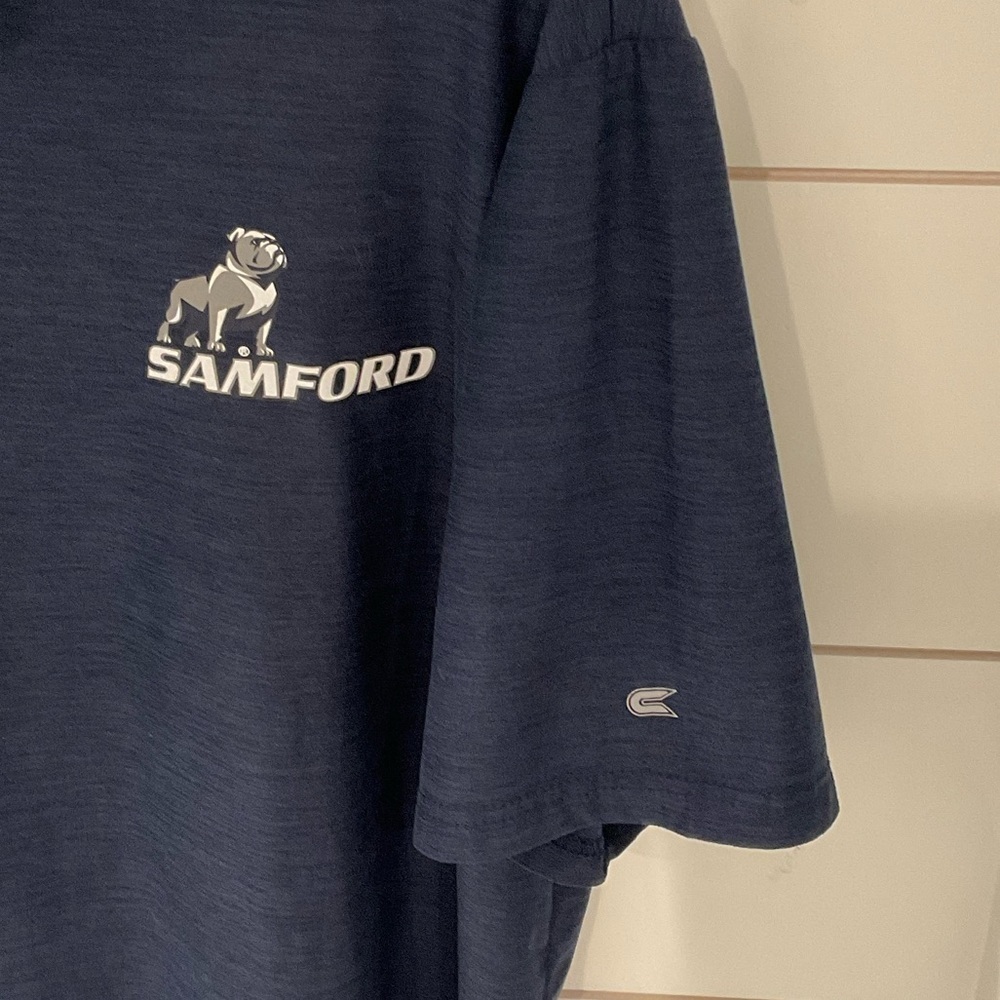 Samford Colosseum Dark Blue Polo Shirt NWOT Men’s M - Picture 5 of 7